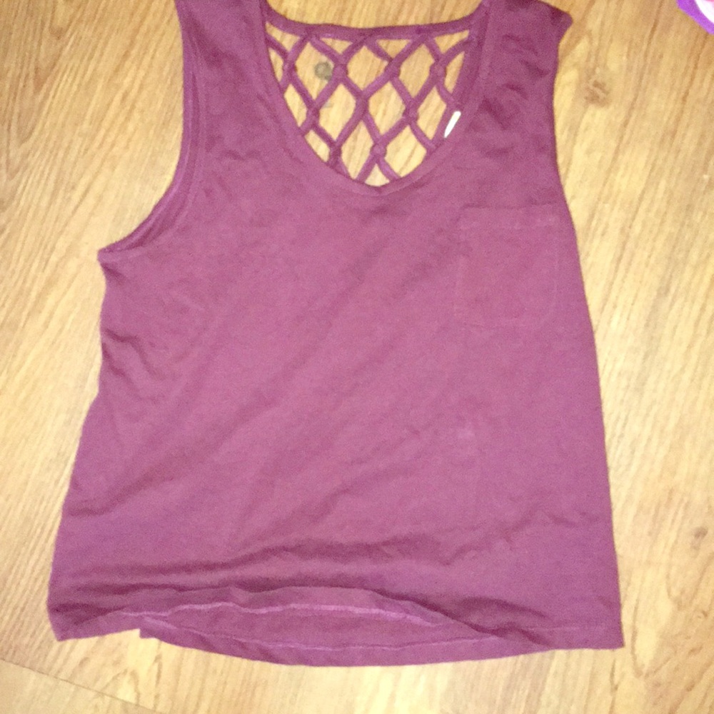 Purple crop top